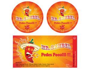Pembuatan Vector Logo dan sticker Mr. Sambel