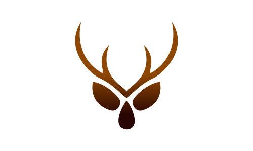 Deer head creative design logo vector. Deer illustration