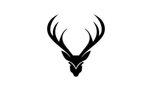 Deer head creative design logo vector. Deer illustration