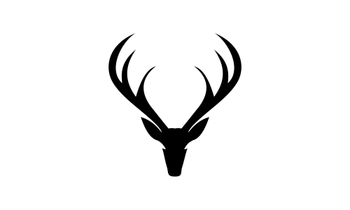 Deer head creative design logo vector. Deer illustration