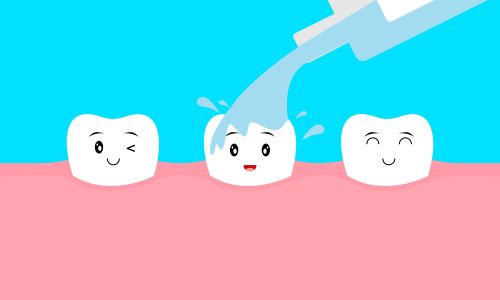 Dental mascot, tooth mascot care concept clean and dirty tooth vector illustration