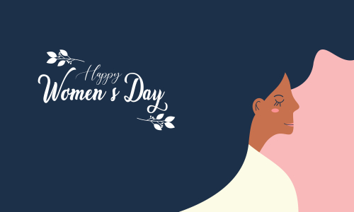 Flat design international womens day with floral details