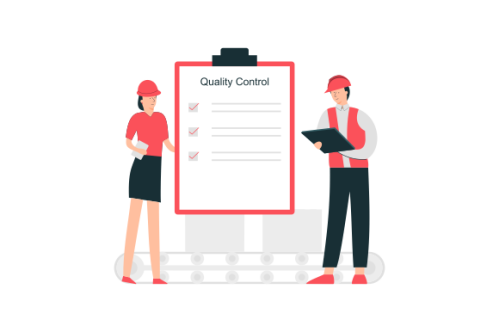 Qa engineers concept illustration. Quality control engineers illustration