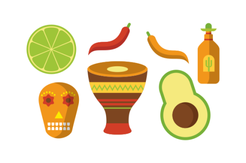 Mexican symbols logo vector. Best logo