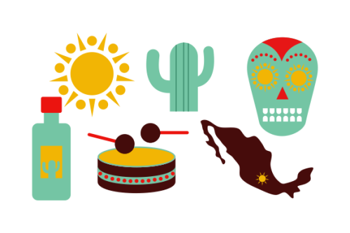 Mexican symbols logo vector. Best logo