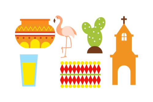 Mexican symbols logo vector. Best logo