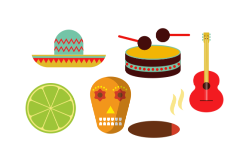 Mexican symbols logo vector. Best logo