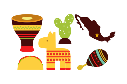 Mexican symbols logo vector. Best logo