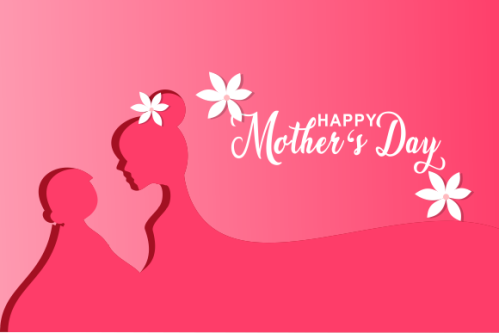 Happy mother's day background illustration concept