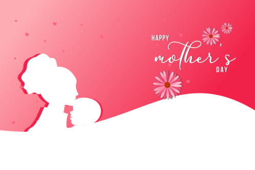 Happy mother's day background illustration concept