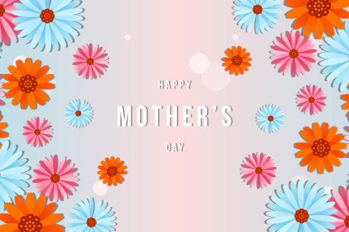 Happy mother's day background illustration concept