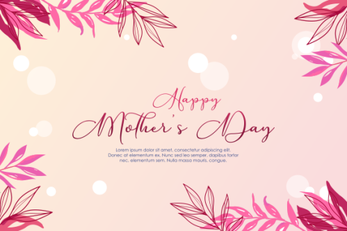 Happy mother's day background illustration concept