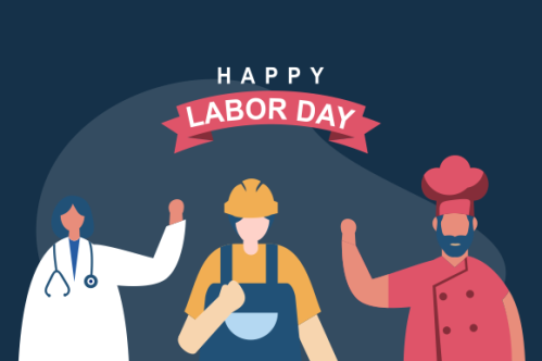 Happy international worker's labour day background vector