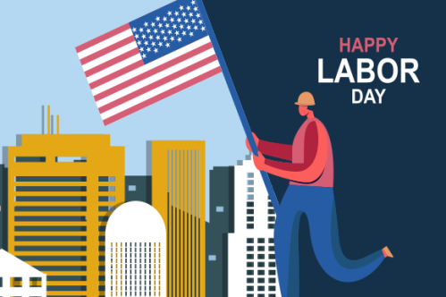 Happy international worker's labour day background vector