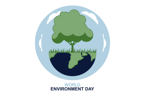 World environment day in nature illustration