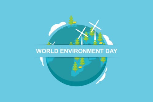 World environment day in nature illustration