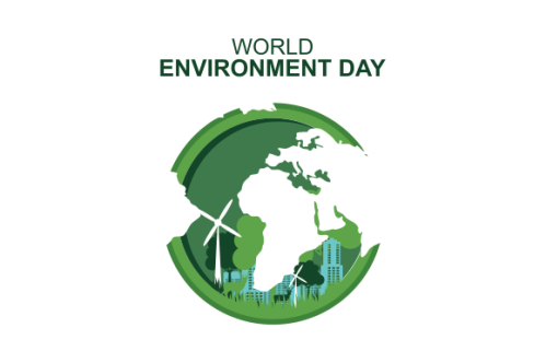 World environment day in nature illustration