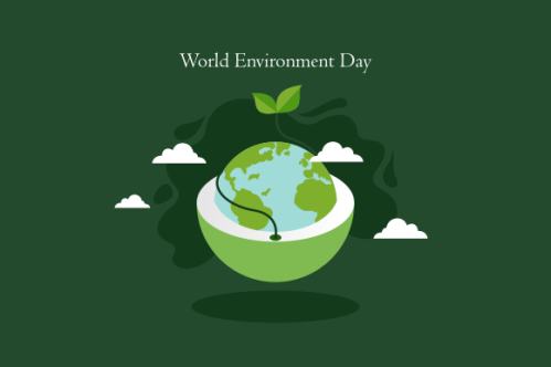 World environment day in nature illustration