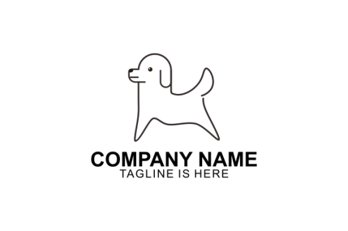  dog monoline logo.pngDog line outline monoline logo