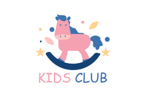 Kids land club logo. Playground logo