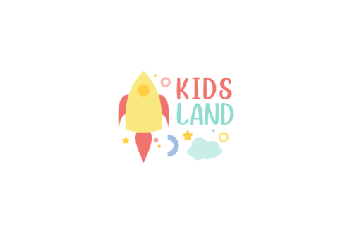 Kids land club logo. Playground logo