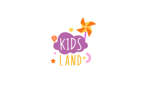 Kids land club logo. Playground logo