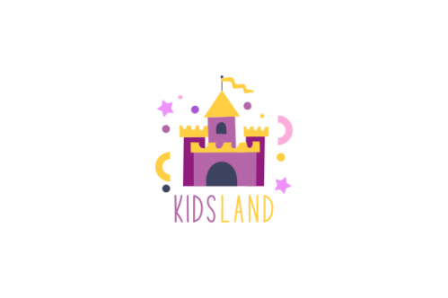 Kids land club logo. Playground logo