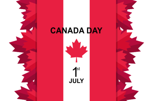 Realistic canada day illustration vector