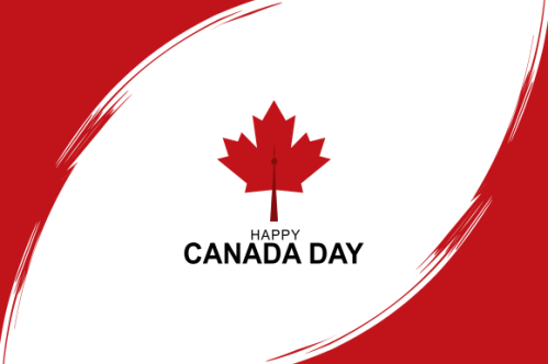 Realistic canada day illustration vector