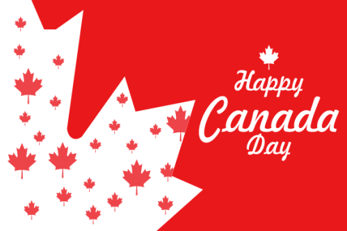 Realistic canada day illustration vector