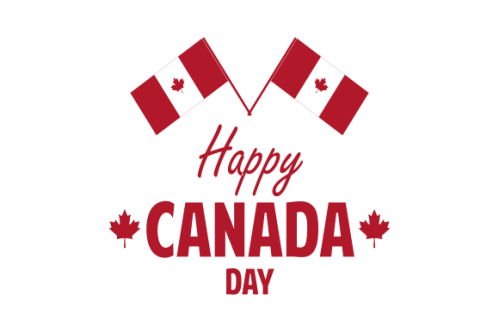 Realistic canada day illustration vector