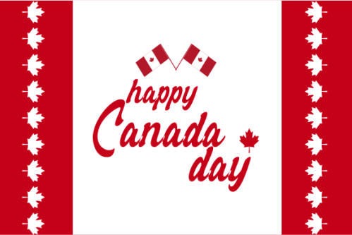 Realistic canada day illustration vector