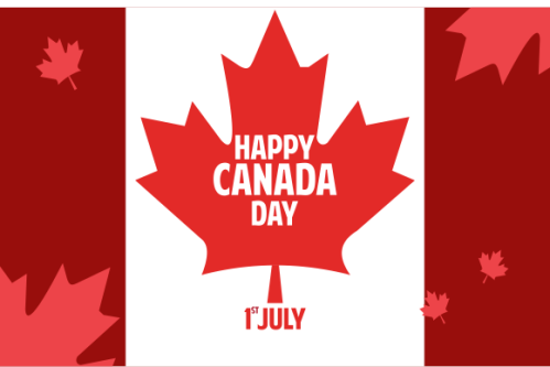 Realistic canada day illustration vector