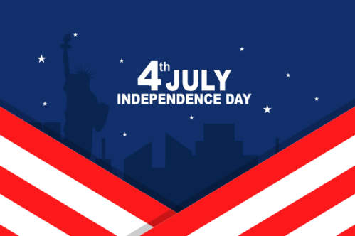 4th of july independence day illustration