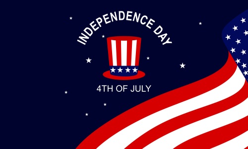 4th of july independence day illustration