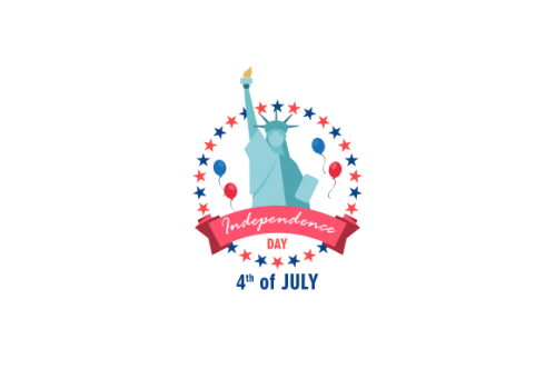 4th of july independence day illustration