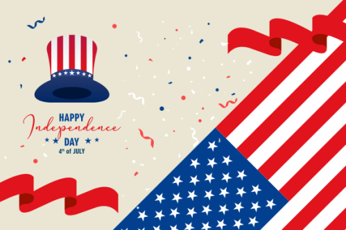 4th of july independence day illustration