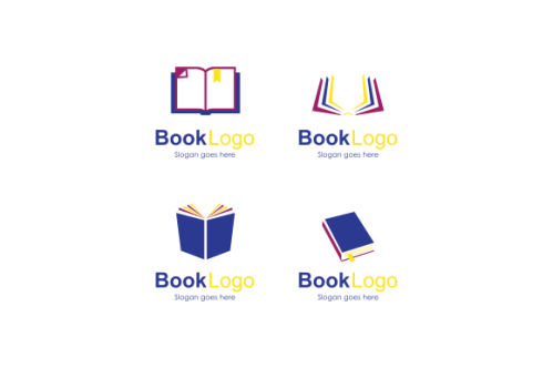 Set of book logo