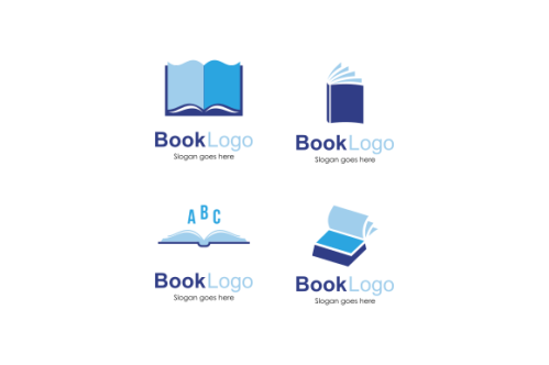 Set of book logo