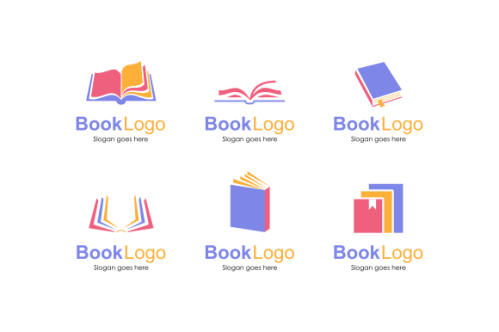 Set of book logo