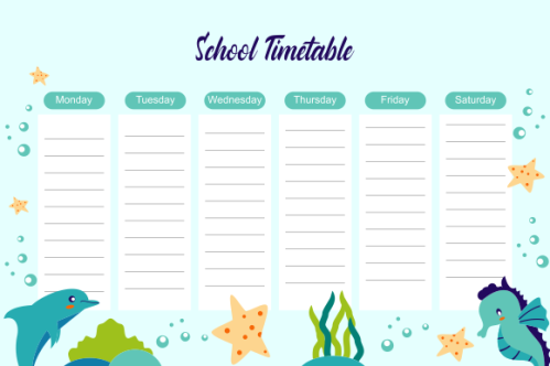 kids school planner grafis.pngKids school planner grafis. School timetable for student