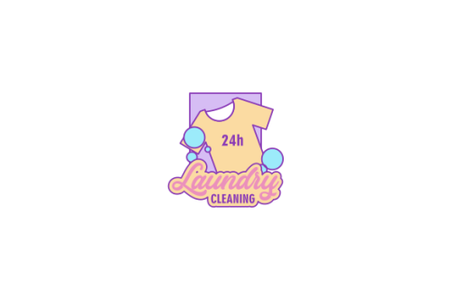 Laundry cleaning delicate logo vector