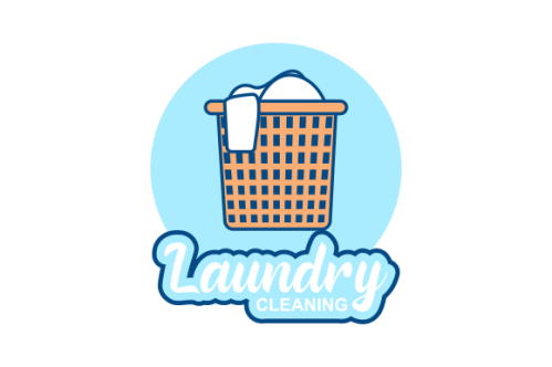 Laundry cleaning delicate logo vector