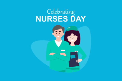 Flat national nurses day illustration vector