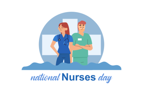 Flat national nurses day illustration vector