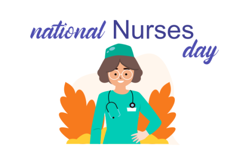 Flat national nurses day illustration vector