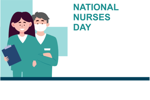 Flat national nurses day illustration vector