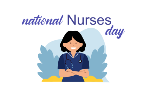 Flat national nurses day illustration vector