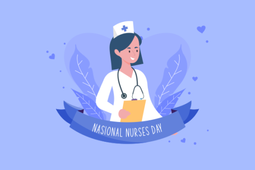 Flat national nurses day illustration vector