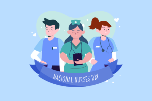 Flat national nurses day illustration vector